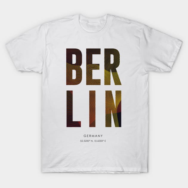 Berlin City typography T-Shirt by StudioGrafiikka